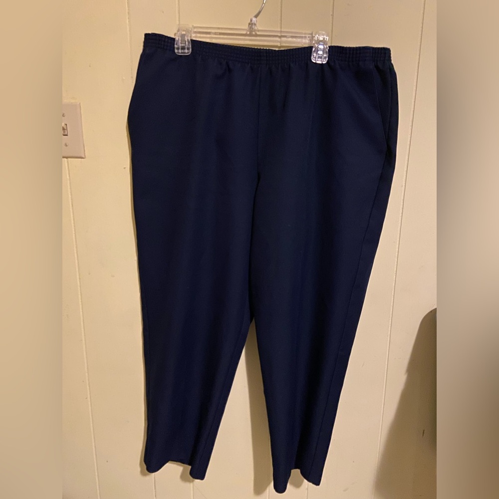 Alfred Dunner Woman’s Plus Size 18W Blue Dress Pants